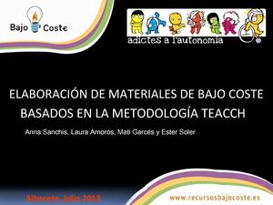 ELABORACIÓ DE MATERIALS TEACCH