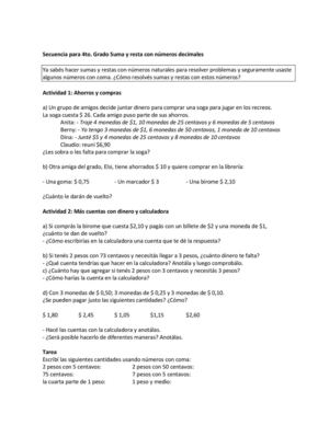 Mini Secuencia 4to Suma y resta con racionales