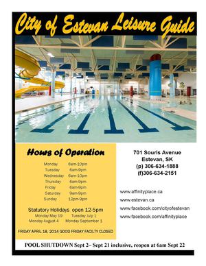 CITY OF ESTEVAN LEISURE GUIDE