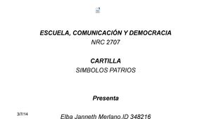 Los símbolos patrios