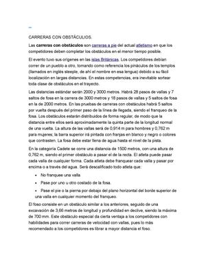 CARRERAS CON OBSTÁCULIOS