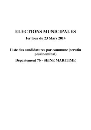 Les listes des communes de moins de 1000 habitants pour l'arrondissement de Rouen