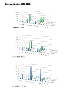 Bilan des relevés de végétation (année 1)