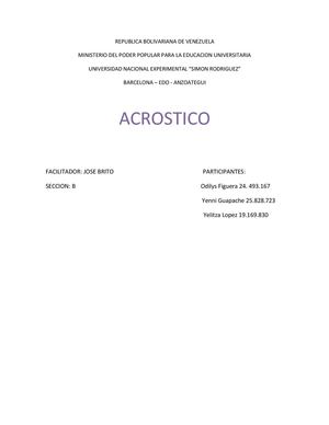 acrostico