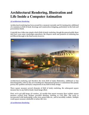 3d architecture rendering