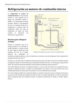 Refrigeración en motores de combustión interna