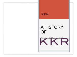 A Brief History of KKR