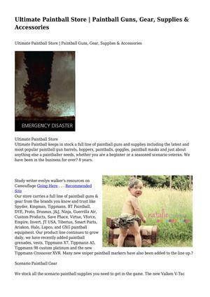 Ultimate Paintball Store | Paintball Guns, Gear, Supplies & Accessories