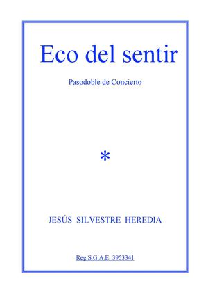 Eco del sentir pasodoble.C