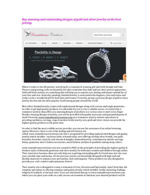 Buy stunning and outstanding designs of gold and silver jewelry at the best pricing.