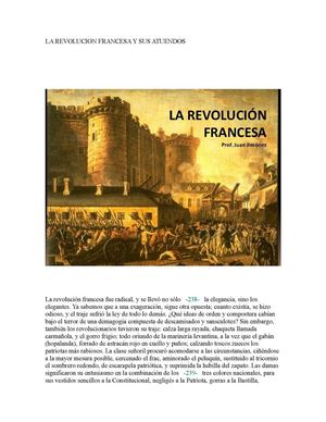 LA REVOLUCION FRANCESA Y SUS ATUENDOS