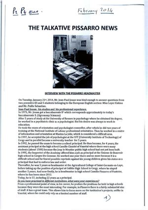 The Talkative Pissarro News