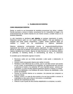 organizacion de eventos