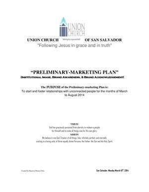 Prelimery MARKETING PLAN 2014 UCS