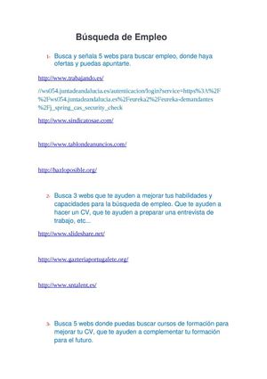 búsqueda de empleo