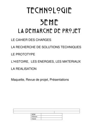 La démarche de projet