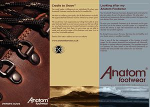 Anatom Footwear Owners Guide