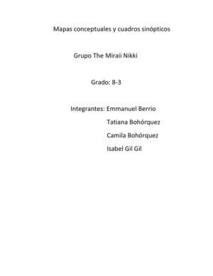 Mapas conceptuales y cuadros sinópticos 