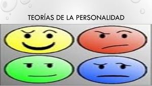 Teorías de la personalildad
