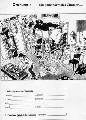 das unordentliche Zimmer