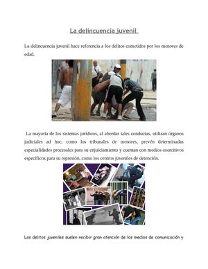 delincuencia juvenil