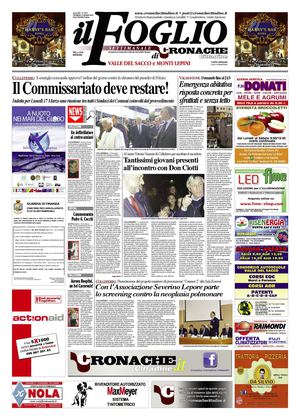 Cronache Cittadine Il Foglio n. 1277