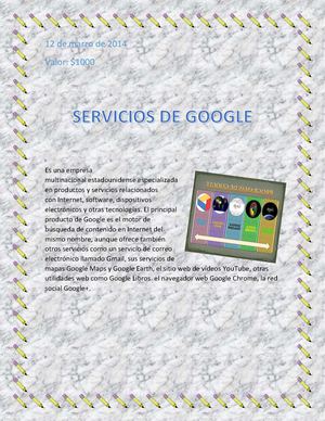 servicios de google 