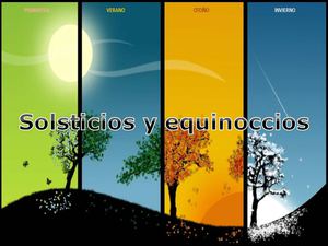 solsticios y equinoccios 