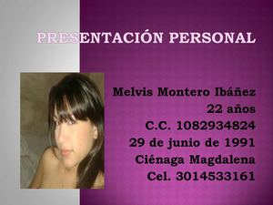PRESENTACION PERSONAL