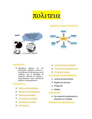 ABSOLUTISMO POLITICO