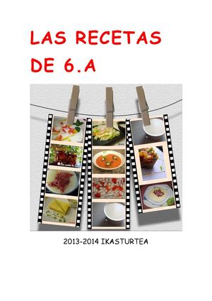 LAS RECETAS DE 6.A