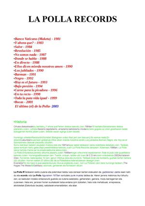 La polla records