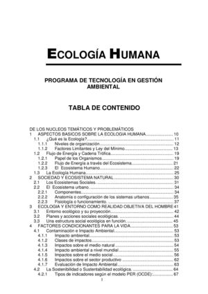 ecología humana