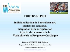 Individualisation de l’entraînement, analyse de la fatigue, adaptation de la récupération - Laurent SCHMITT