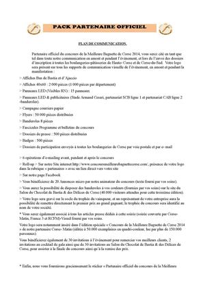 Plan communication du concours