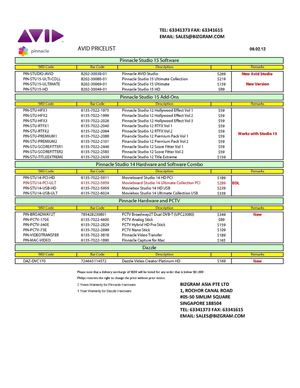 AVID PINNACLE CAPTURE CARDS