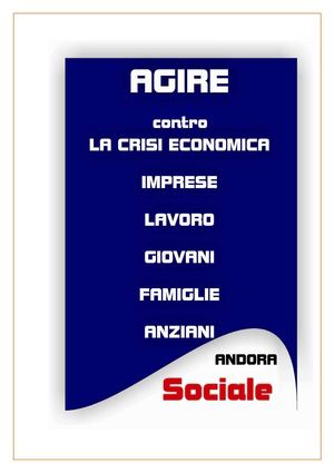 Andora, bilancio di fine mandato 2009 - 2014 - sezione 3