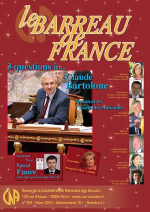 Le Barreau de France n° 359 - Hiver 2013
