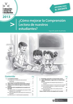 Informe para el Docente - Comunicación / MINEDU