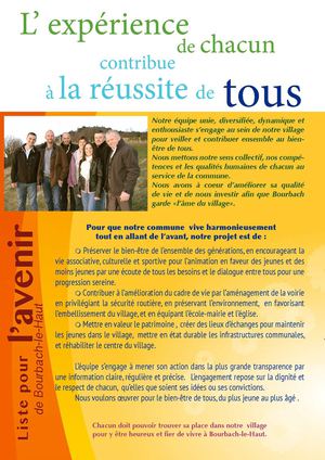 Liste pour l'avenir de Bourbach-le-Haut