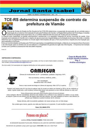 Jornal Santa Isabel Viamão 01