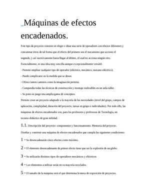 MÁQUINAS DE EFECTOS ENCADENADOS