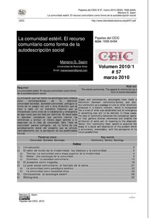 SOCIEDAD COMUNIDAD Y CULTURA