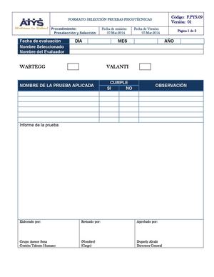 F.PYS.09 Formato Selección Pruebas Psicotecnicas