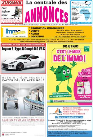 La Centrale des annonces n° 1190 Semaine du 16 au 22 Mars 2014