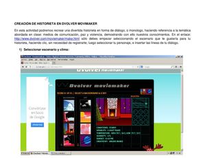 Guía de creación de historietas animadas en Dvolver Moviemaker