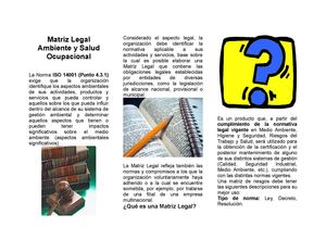 Folleto matriz legal