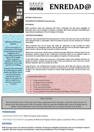 Boletín de la obra "Enredad@"