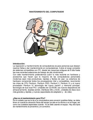 MANTENIMIENTO DEL GABINETE