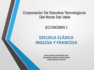 escuela clasica inglesa y francesa